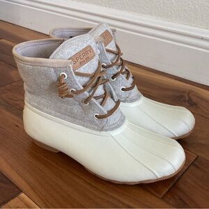 Sperry Syren Gulf Duck Boot Off White Size 7.5